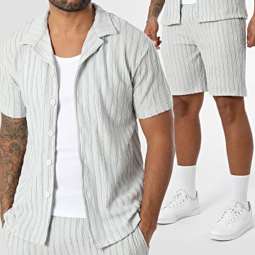 Classic Series - Ensemble Chemise Manches Courtes Et Short 434 Gris