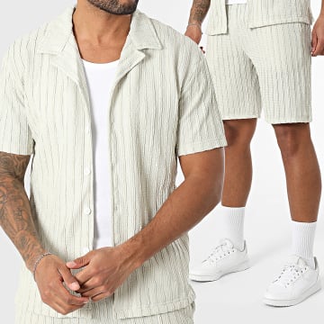Classic Series - Ensemble Chemise Manches Courtes Et Short 434 Beige