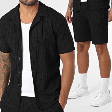 Classic Series - Ensemble Chemise Manches Courtes Et Short 434 Noir