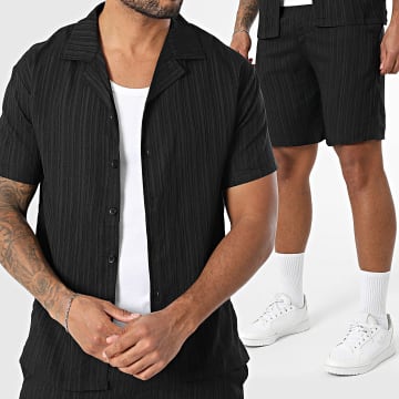 Classic Series - Ensemble Chemise Manches Courtes Et Short 432 Noir