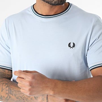 Fred Perry - Tee Shirt Twin Tipped M1588 Bleu Clair