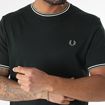 Fred Perry - Tee Shirt Twin Tipped M1588 Vert Foncé