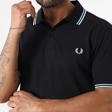 Fred Perry - Polo Manches Courtes Twin Tipped MM3600 Bleu Marine