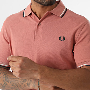 Fred Perry - Polo Manches Courtes Twin Tipped MM3600 Rose