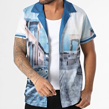 Frilivin - Chemise Manches Courtes R58 Bleu
