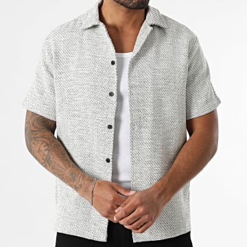 Frilivin - Chemise Manches Courtes R17 Blanc Chiné