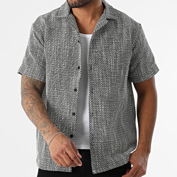 Frilivin - Chemise Manches Courtes R17 Noir Blanc