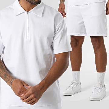MTX - Ensemble Polo Manches Courtes Et Short Jogging 095 Blanc