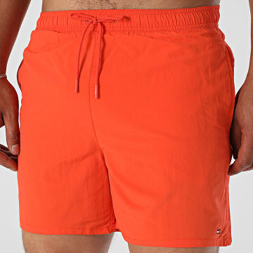 Tommy Hilfiger - Short De Bain Medium Drawstring 3477 Orange Foncé