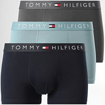 Tommy Hilfiger - Set Of 3 Boxers 3521 Navy Blue Light Grey Charcoal