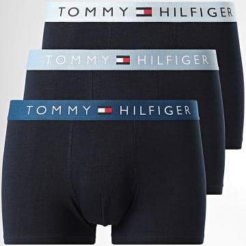 Tommy Hilfiger - Lot De 3 Boxers 3181 Bleu Marine Bleu Clair