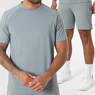 Classic Series - Ensemble Tee Shirt Et Short Jogging 444 Gris Anthracite