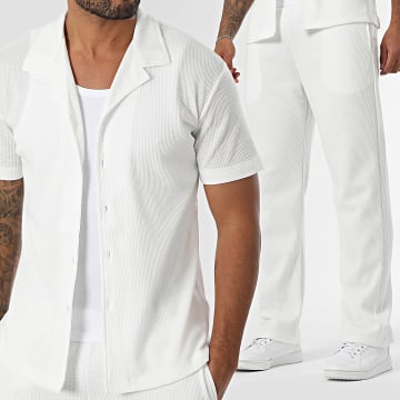 Classic Series - Ensemble Chemise Manches Courtes Et Pantalon 430 Blanc