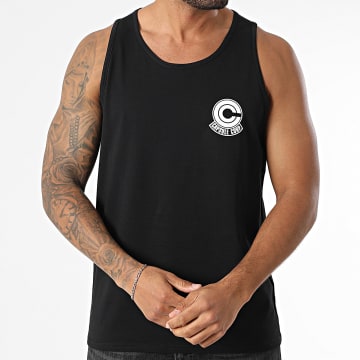 Dragon Ball Z - Canotta Capsule Corp Nero Bianco