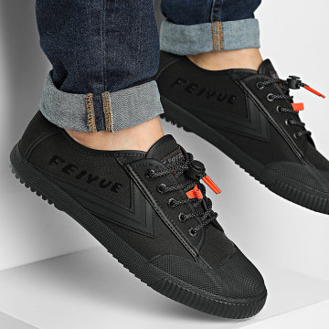 Feiyue - Baskets Low 1920 Black Orange Volcanic Glass