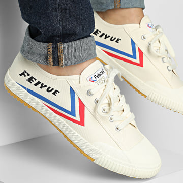 Feiyue - Baskets Low 1920 Ivory Blue Red