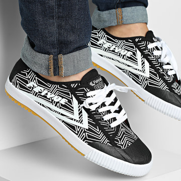 Feiyue - Baskets Low 1920 Black White Red