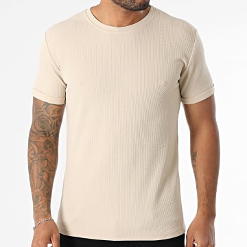 Frilivin - Textured Tee Shirt 073 Beige