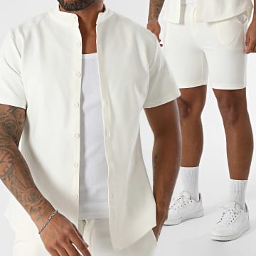 Frilivin - Conjunto Camisa Mangas Cortas Y Short 183 Beis Claro