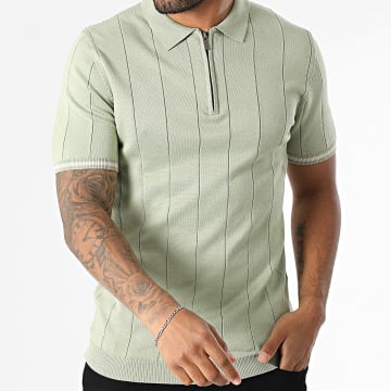 Frilivin - Polo Short Sleeve Mesh 627 Light Green