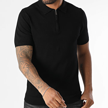 Frilivin - Polo Manches Courtes En Maille 636 Noir