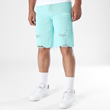 Frilivin - Short Jean 512 Turquoise Blue