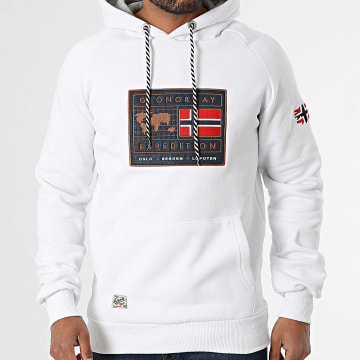 Geographical Norway - Sweat Capuche 056 Blanc
