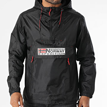 Geographical Norway - Coupe-Vent Outdoor Capuche 244 Noir