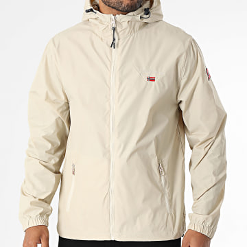 Geographical Norway - Coupe-Vent Capuche Zippé 052 Beige