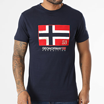 Geographical Norway - Tee Shirt 150 Bleu Marine