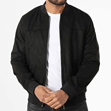 Armita - Veste Bomber Suédine 520 Noir