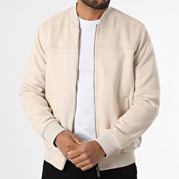 Armita - Veste Bomber Suédine 520 Beige Clair
