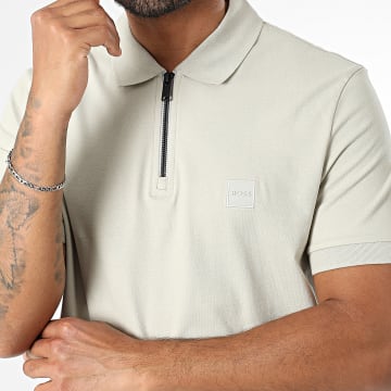 BOSS - Polo Manches Courtes Passerzip 50537507 Beige