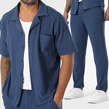 Classic Series - Ensemble Chemise Manches Courtes Et Pantalon 309 Bleu Marine