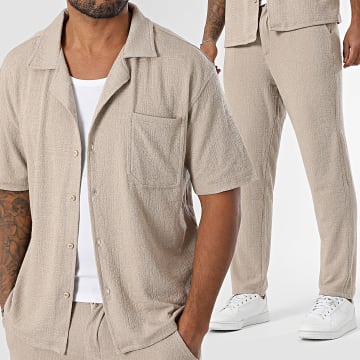 Classic Series - Ensemble Chemise Manches Courtes Et Pantalon 309 Beige