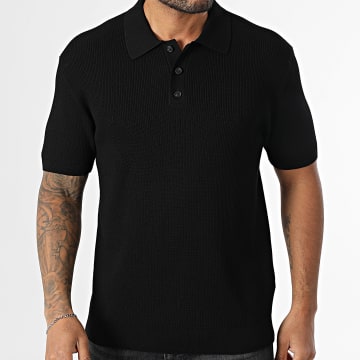 Classic Series - Polo Manches Courtes Côtelé 572 Noir