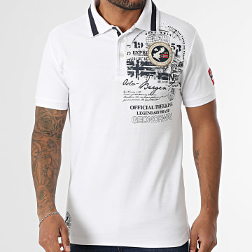 Geographical Norway - Polo Manches Courtes Karuen Blanc