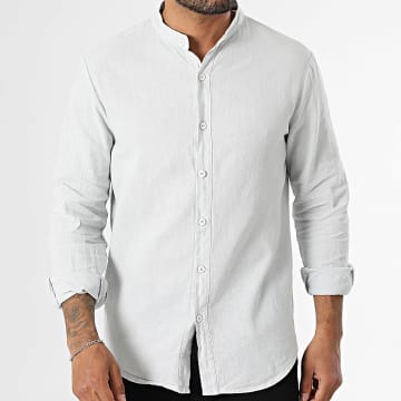 KZR - Hemd Langarm Kragen Offizier 053 Grau