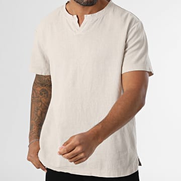 KZR - T-Shirt V-Ausschnitt 055 Beige