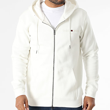 Teddy Smith - Sweat Zippé Capuche Giclass Jim 10917009D Blanc