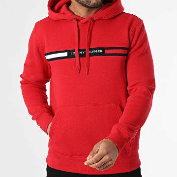 Tommy Hilfiger - Sweat Capuche Hilfiger Chest Insert 7361 Rouge