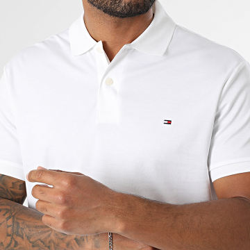 Tommy Hilfiger - Polo Manches Courtes Liquid Cotton Essential 5585 Blanc