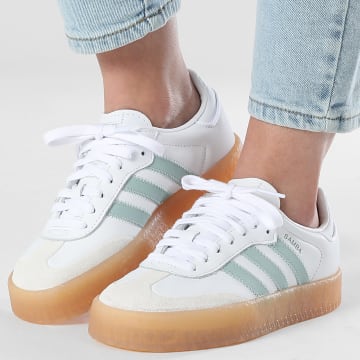 Adidas Originals - Baskets Femme Sambae JP5609 Footwear White Wonder Blue Off White