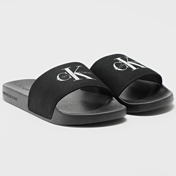 Calvin Klein - Claquettes Slide Monologo 1367 Black