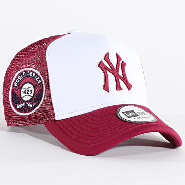 New Era - Casquette Trucker World Series NY Yankees 60667460 Blanc Bordeaux