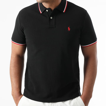 Polo Ralph Lauren - Polo Manches Courtes Custom Slim Original Player Noir