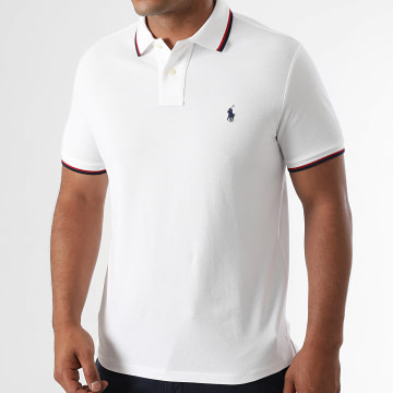 Polo Ralph Lauren - Polo Manches Courtes Custom Slim Original Player Blanc