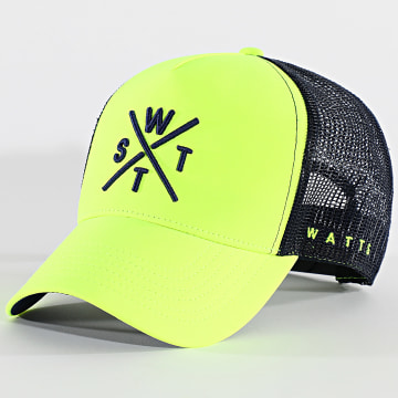 Watts - Tribe Trucker Cap Fluo Gelb Marineblau