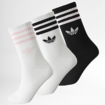 Adidas Originals - Lot De 3 Paires De Chaussettes JV7405 Blanc Noir