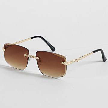 Frilivin - Lunettes De Soleil 814 Marron Doré
